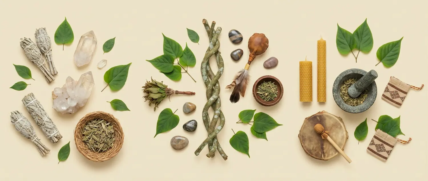 Traditional plant medicines and healing tools